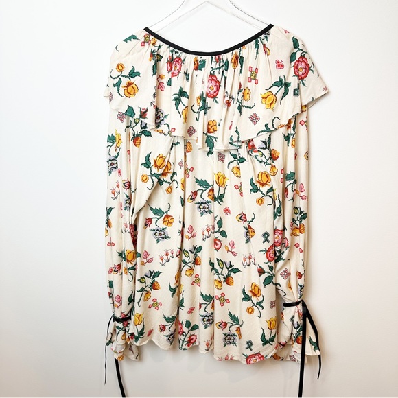 Urban Outfitters | Romantic Floral Print Ruffle Blouse - Picture 5 of 7